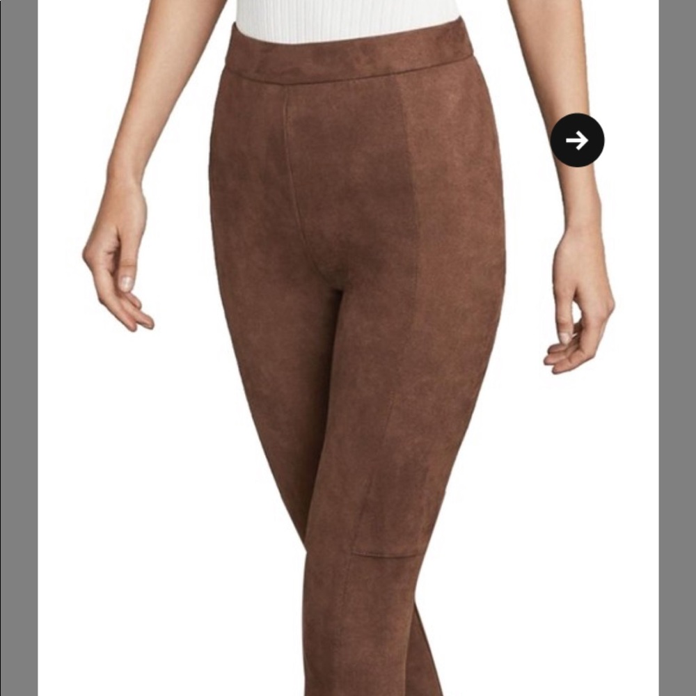 NWT BCBGMAXAZRIA Suede Leggings